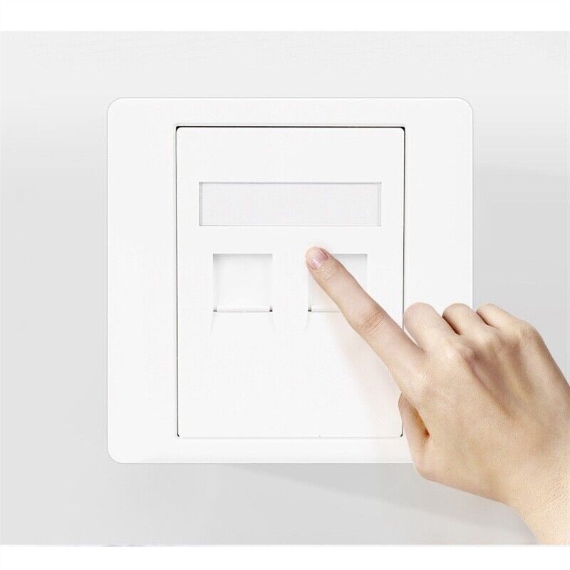 RJ45 Cat5e Cat6 1/2/3/4Ports Faceplate Data Wall Socket Outlet ...