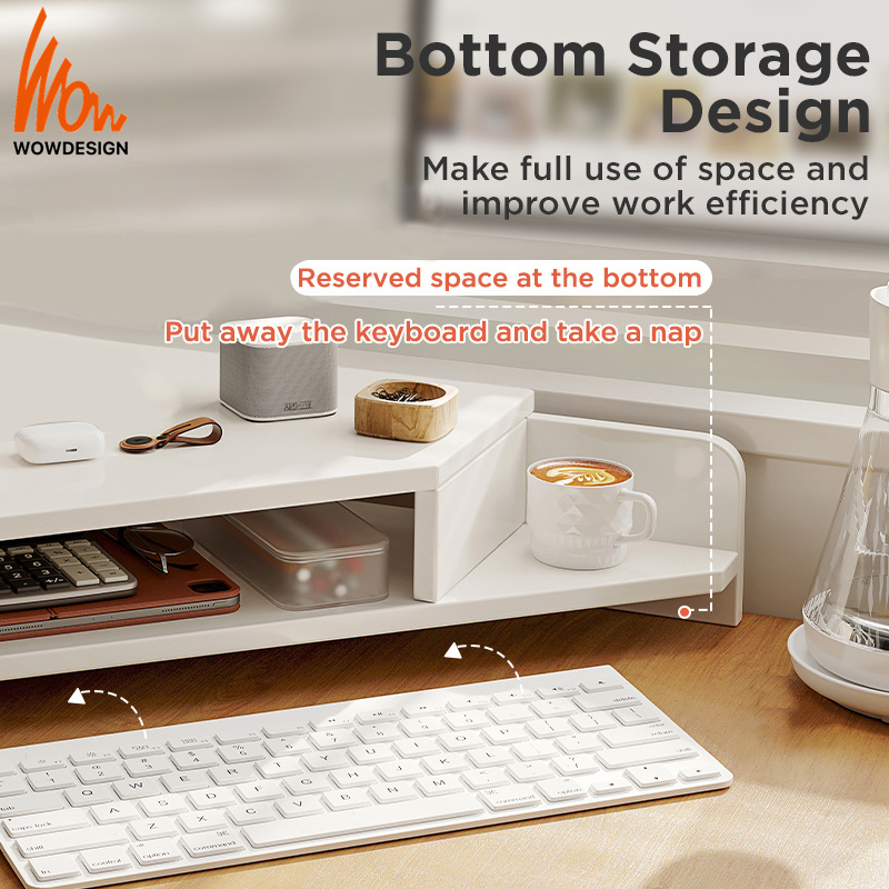 1/2 Tier Screen Monitor Shelf Monitor Stand Desktop Computer Rack Desk ...
