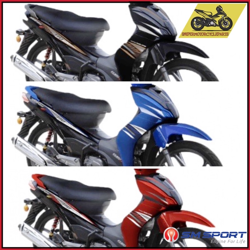 [100% ORI] SM SPORT 110E 110/E [ DRUM ] BODY COVER SET WITH STRIPE ...