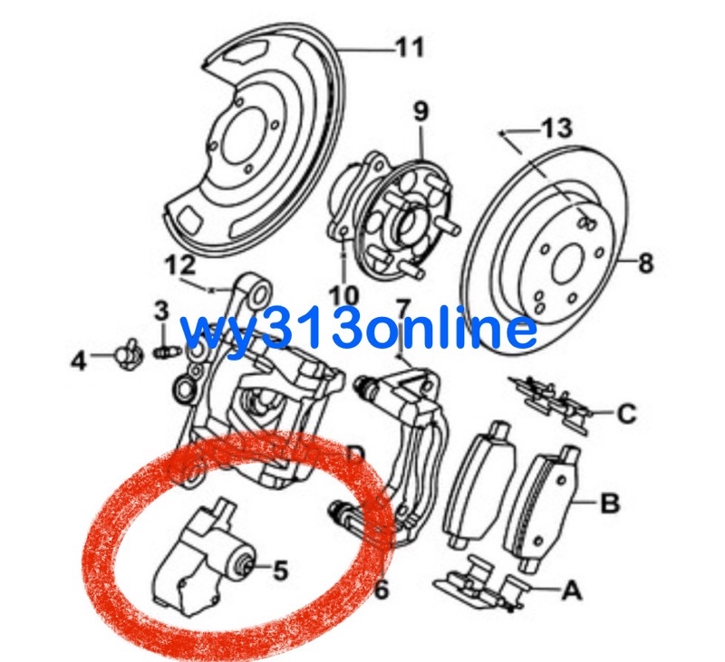 Original Proton X50 Hand Brake Motor EPB Motor Assy | Shopee Malaysia