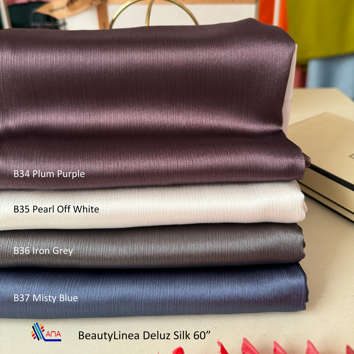 Ana Textile Beautylinea Deluz Silk Ironless Bidang 58/60 Price For 0.5m ...
