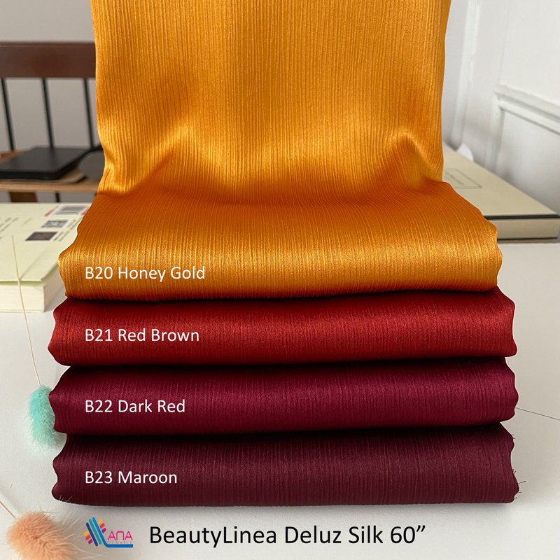 Ana Textile Beautylinea Deluz Silk Ironless Bidang 58/60 Price For 0.5m ...
