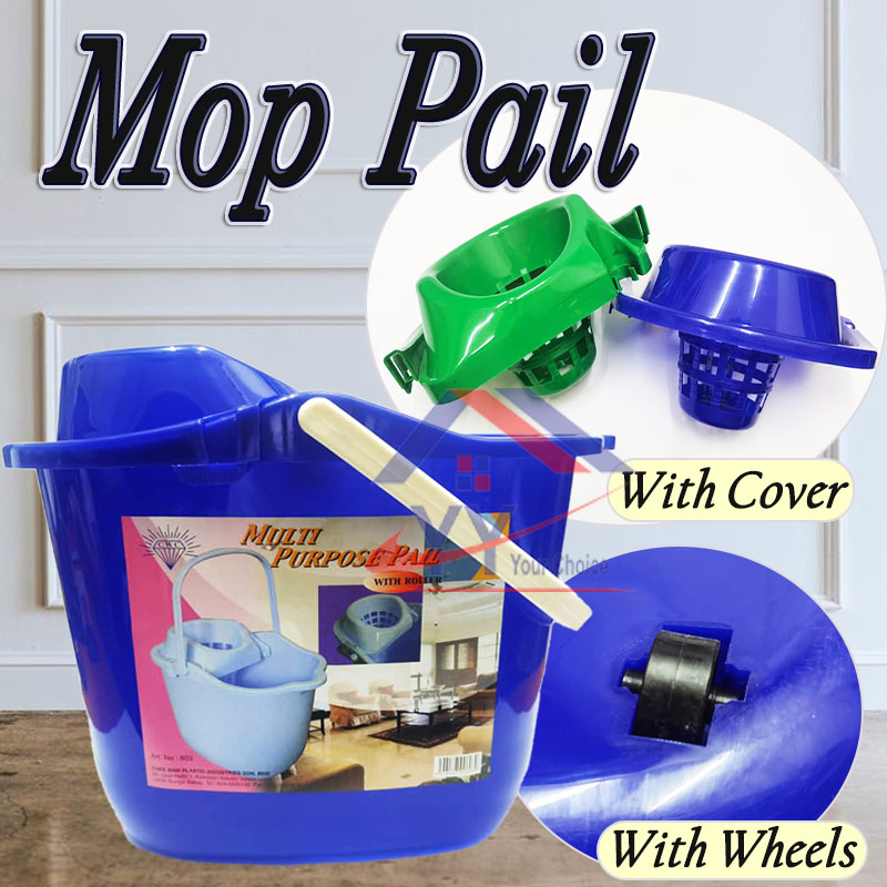 Mop Pail With Wheels Roller/Mop Pail With Cover Set/Plastic Mop Bucket ...