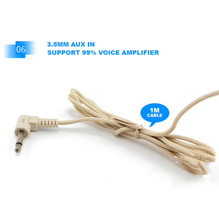 Headset Microphone Transparent Skin Colour Ear Hanger for Voice ...