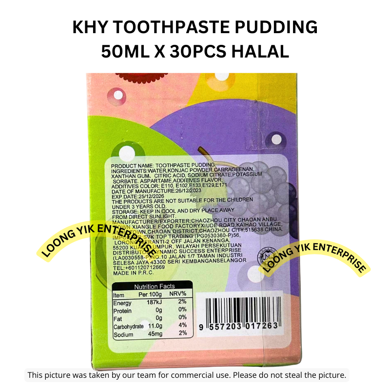 KHY TOOTHPASTE PUDDING 50ML X 30PCS | Shopee Malaysia
