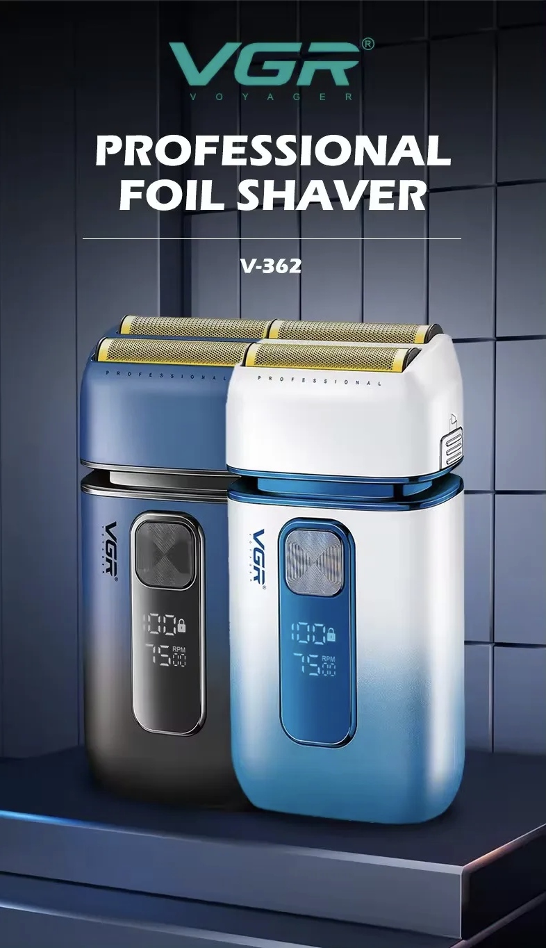 VGR V-362 Electric Shaver Hair Machine Foil Beard Professional Razor ...