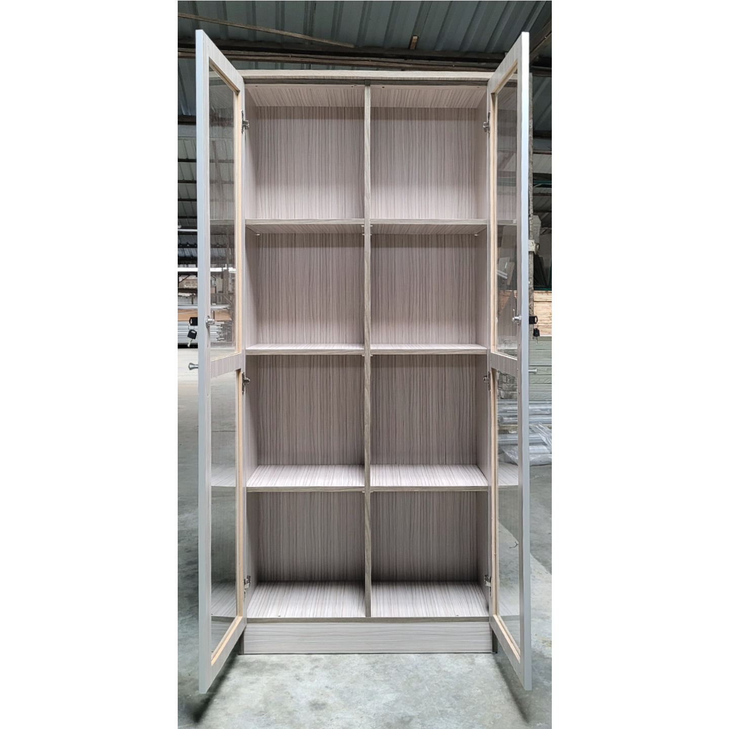 HOMATRIX Display Glass Cabinet Living Room Storage Almari Kaca Rak ...