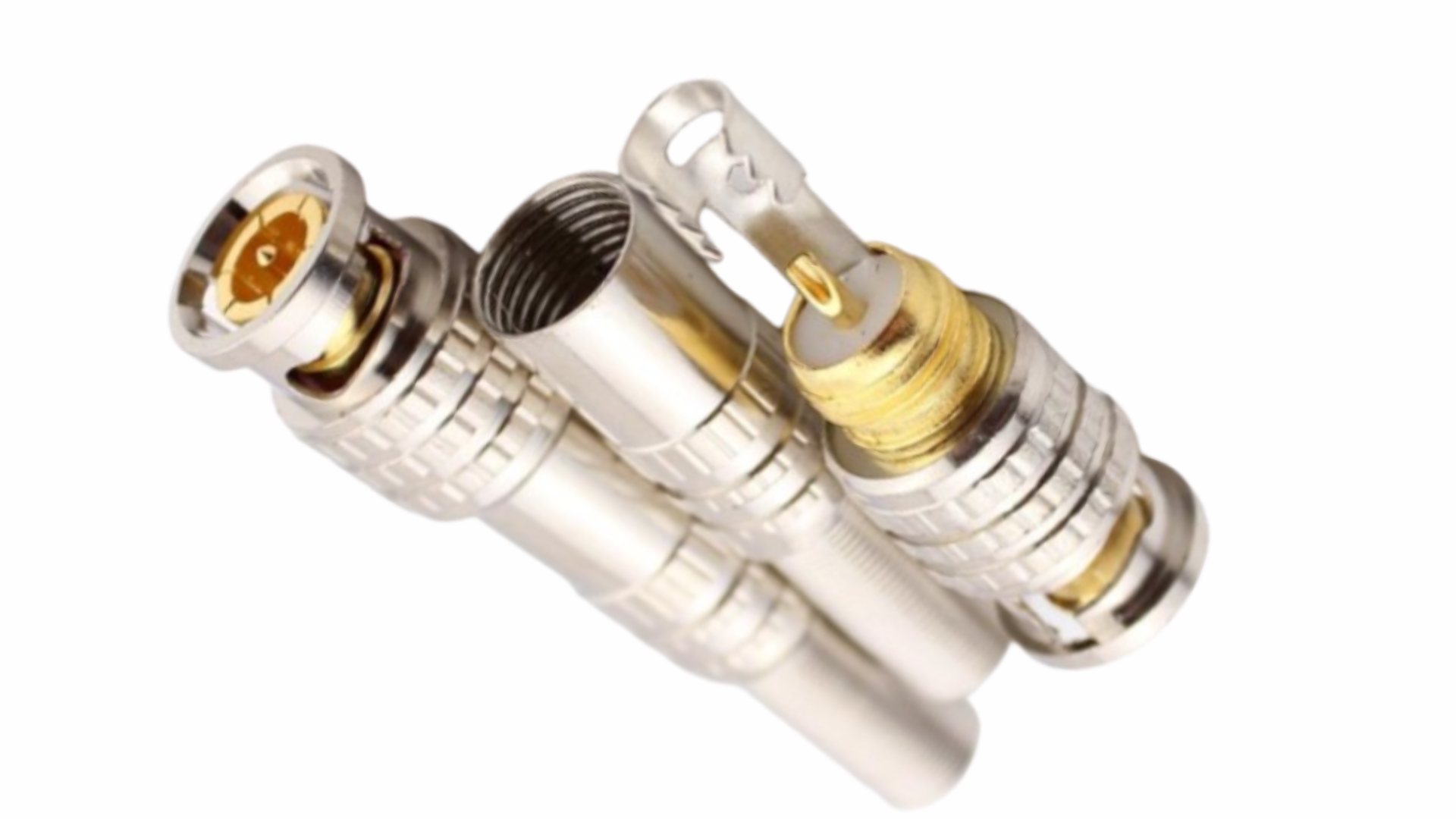 RG59 BNC Connector Spring Male Screw On Type for CCTV use DIY Easy to ...