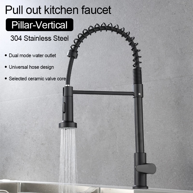 Rotation Multi-Direction Washing Faucet Pull-Out Kitchen Faucet Water ...