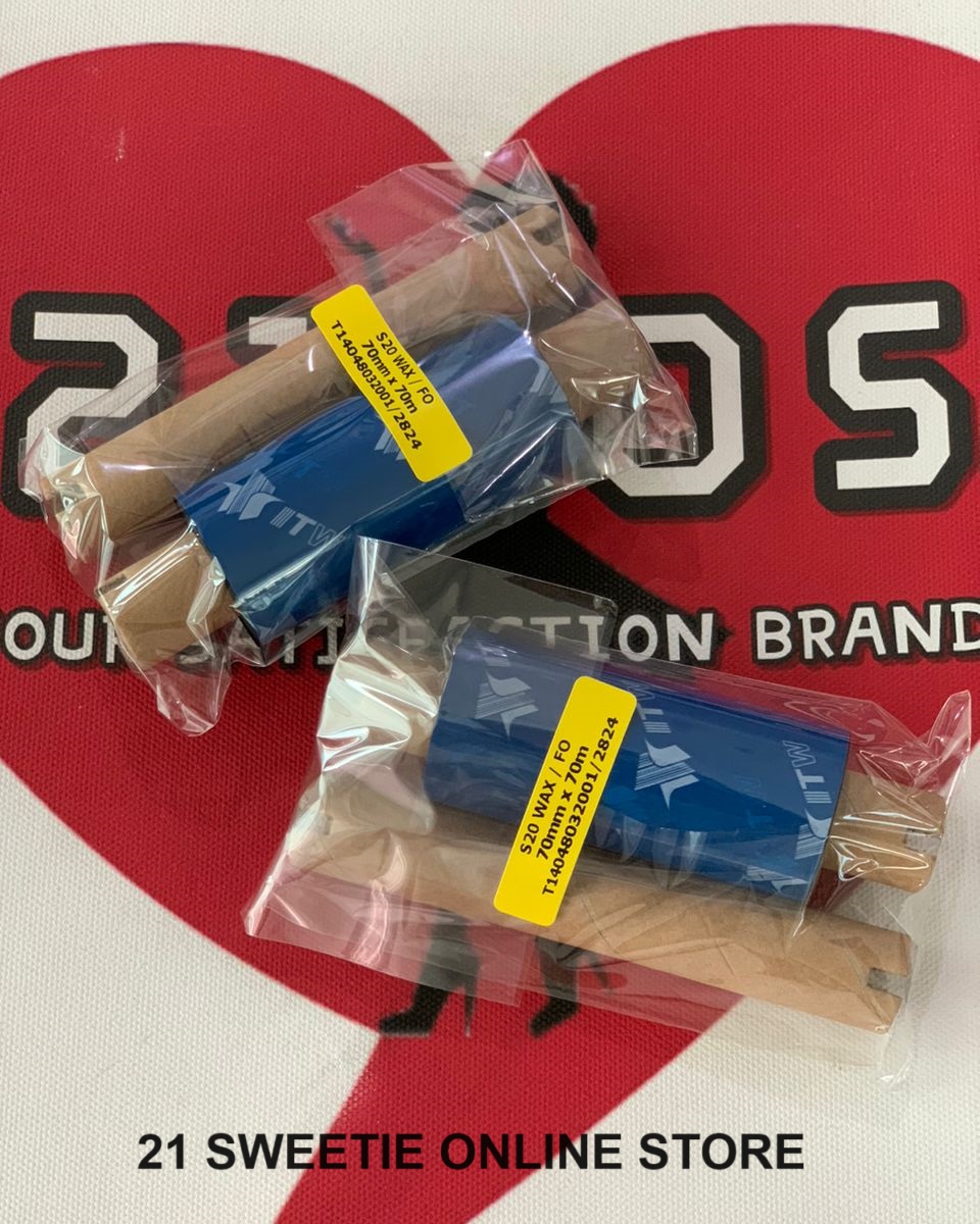 [1 roll] Premium 70mm x 70m Thermal Transfer Wax Ribbon 70x70 ITW TTR ...