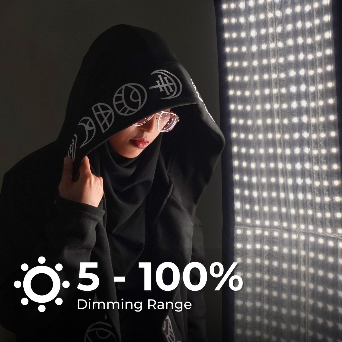 GS LitBox Flex Foldable LED Video Panel Light 3200-5600K Bi-Color CRI ...