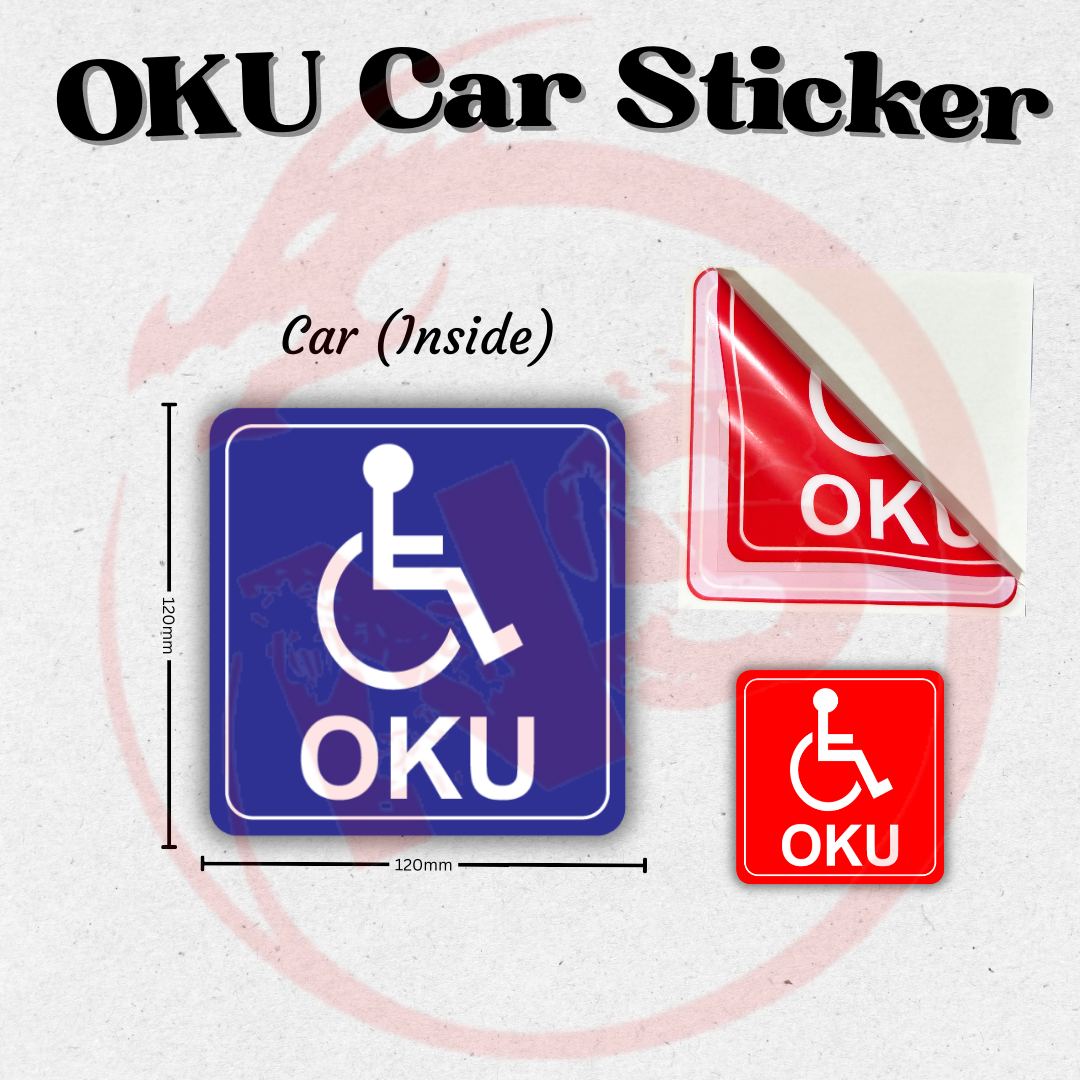OKU Sticker OKU Windscreen Sticker Inside Outside for Car/Motor OKU ...