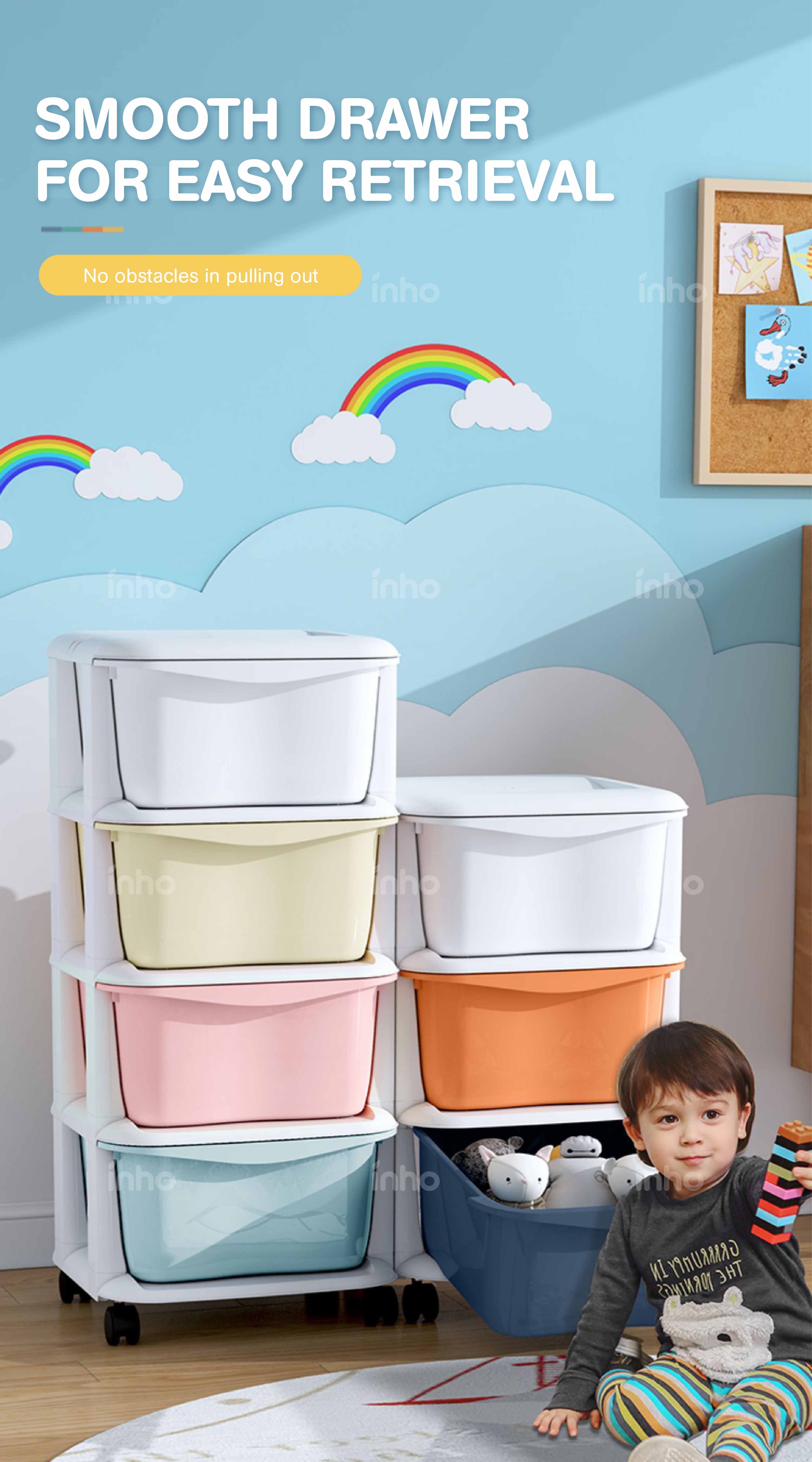 Baby Multipurpose Plastic Drawer For Babies