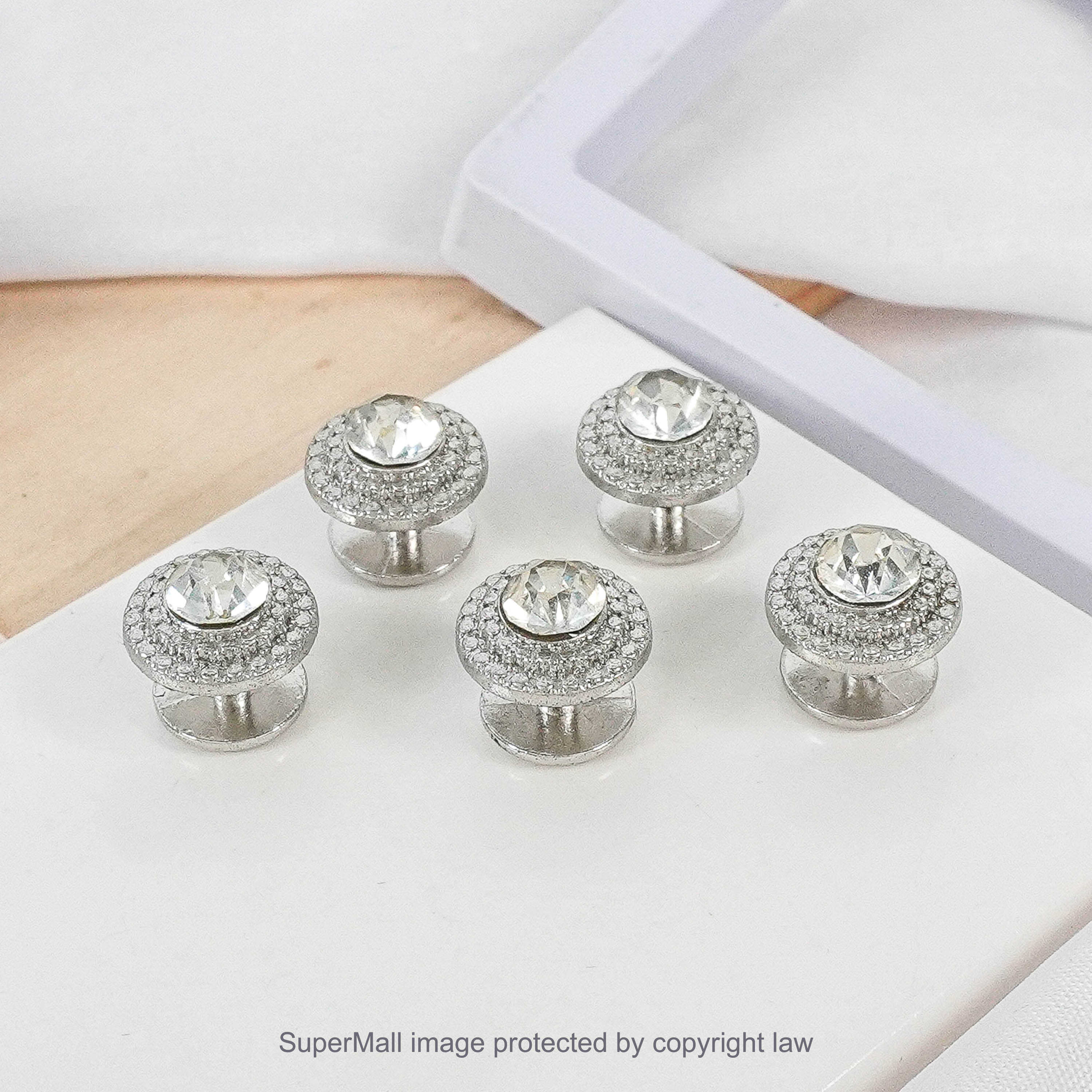 Super Mall Store Butang Baju Melayu Batu Zircon 8 MM Korea Rhinestone ...