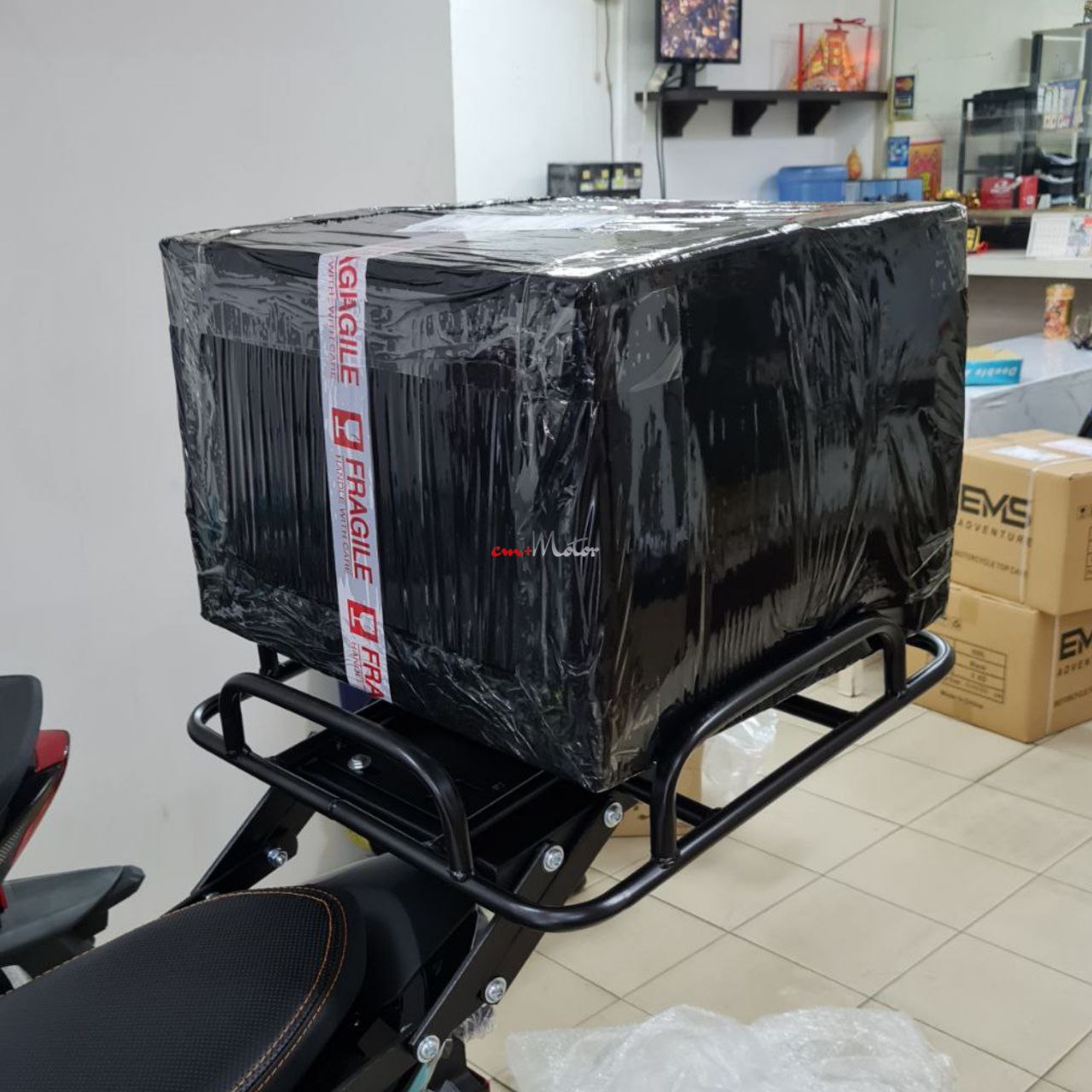 RAPIDO Adjustable Rack+Delivery Bag Box Besi Rack YAMAHA 135LC V1 V2-V7 ...