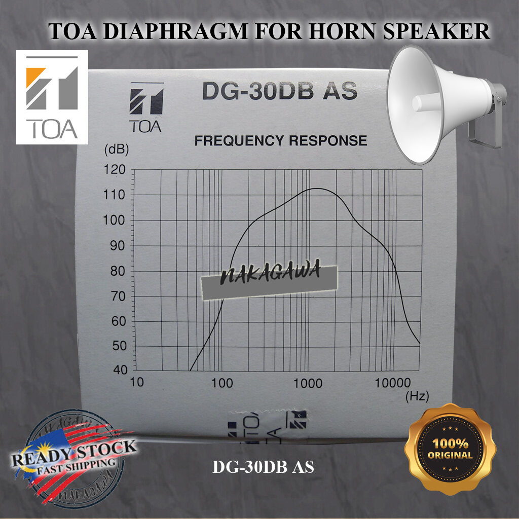 2 Membranes Originales D'occasion TOA DG-432T-8 - Haut-parleur