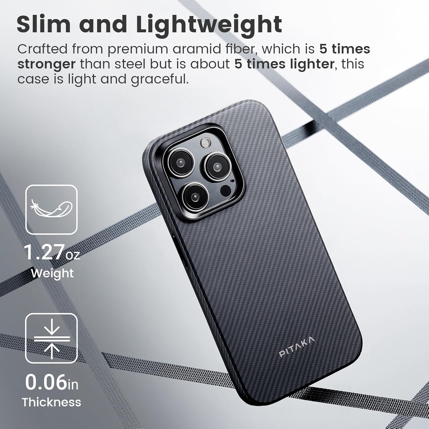 [ for iPhone 15 16 17 Pro | Max ][aramid fiber] PITAKA MagEz Case 3 4 ...