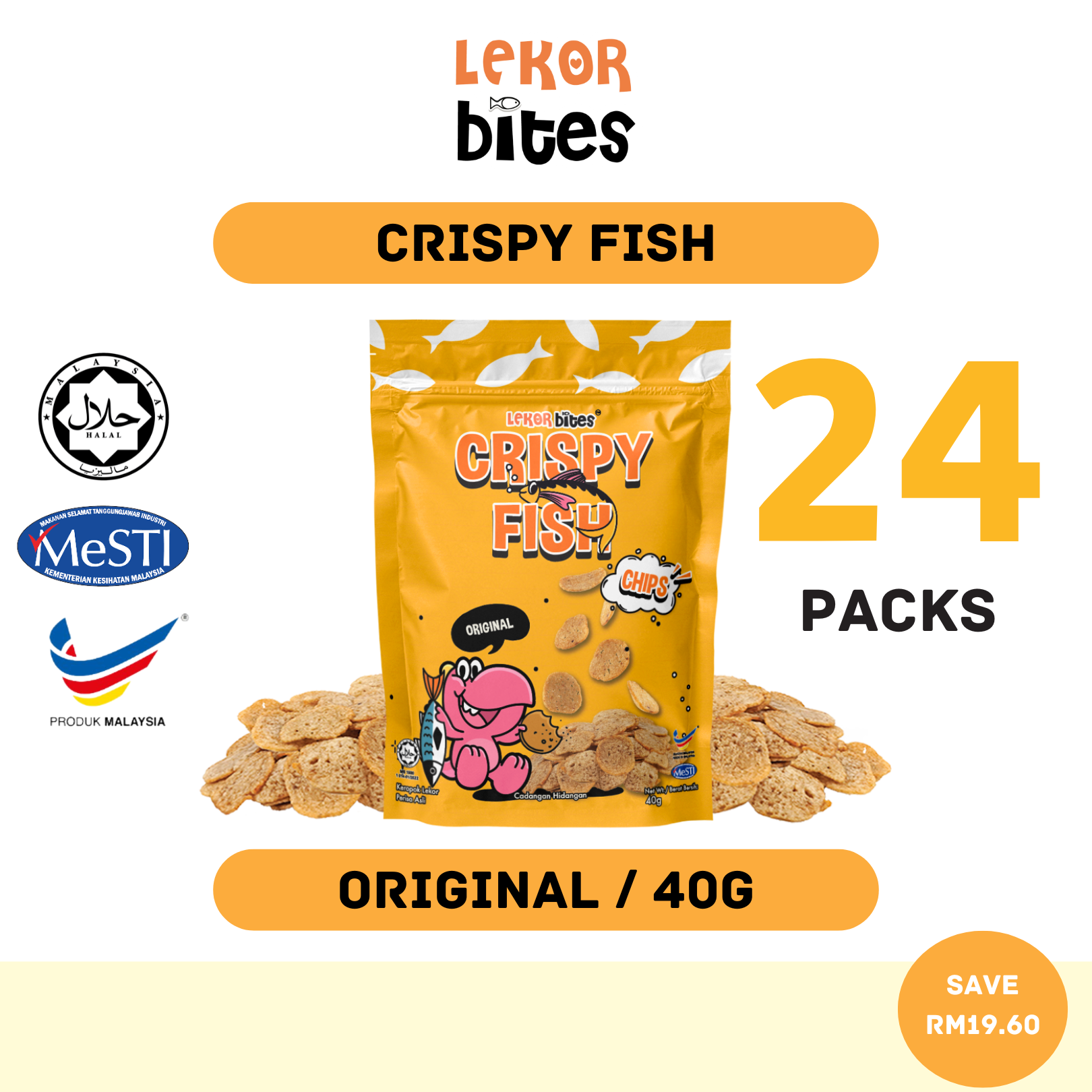 [HALAL] Lekor Bites Crispy Fish Bundle Set｜Pakej Keropok Lekor Ikan ...