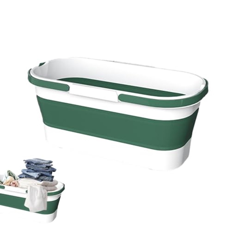 Green White Baldi Air Boleh Lipat Collapsible Water Pail With Handle ...