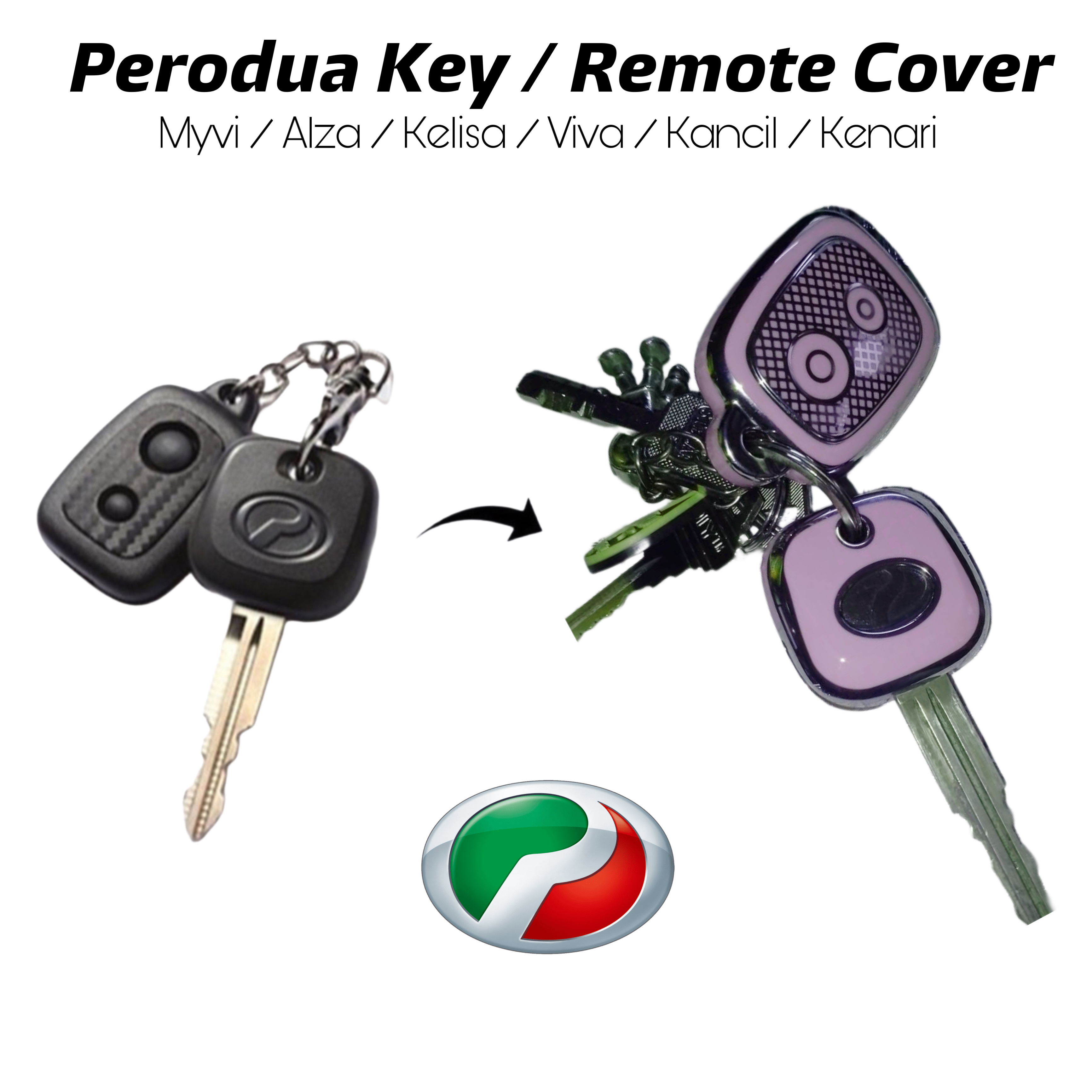 Perodua Viva Kancil Alza Myvi Axia Kelisa Kenari Car TPU Key Cover