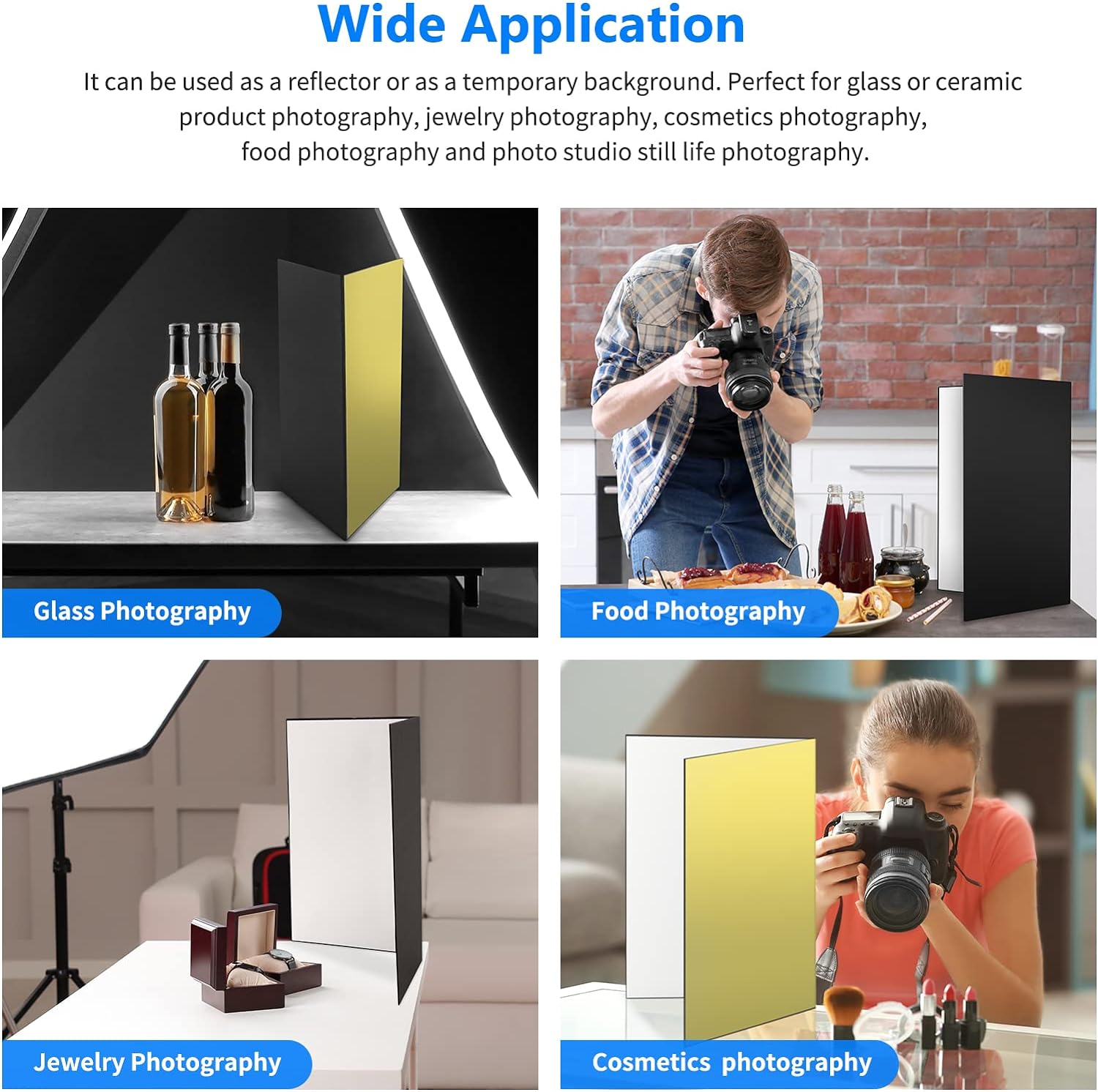 A3 Double-sided Thickened Photography Cardboard Folding Reflector Thick ...