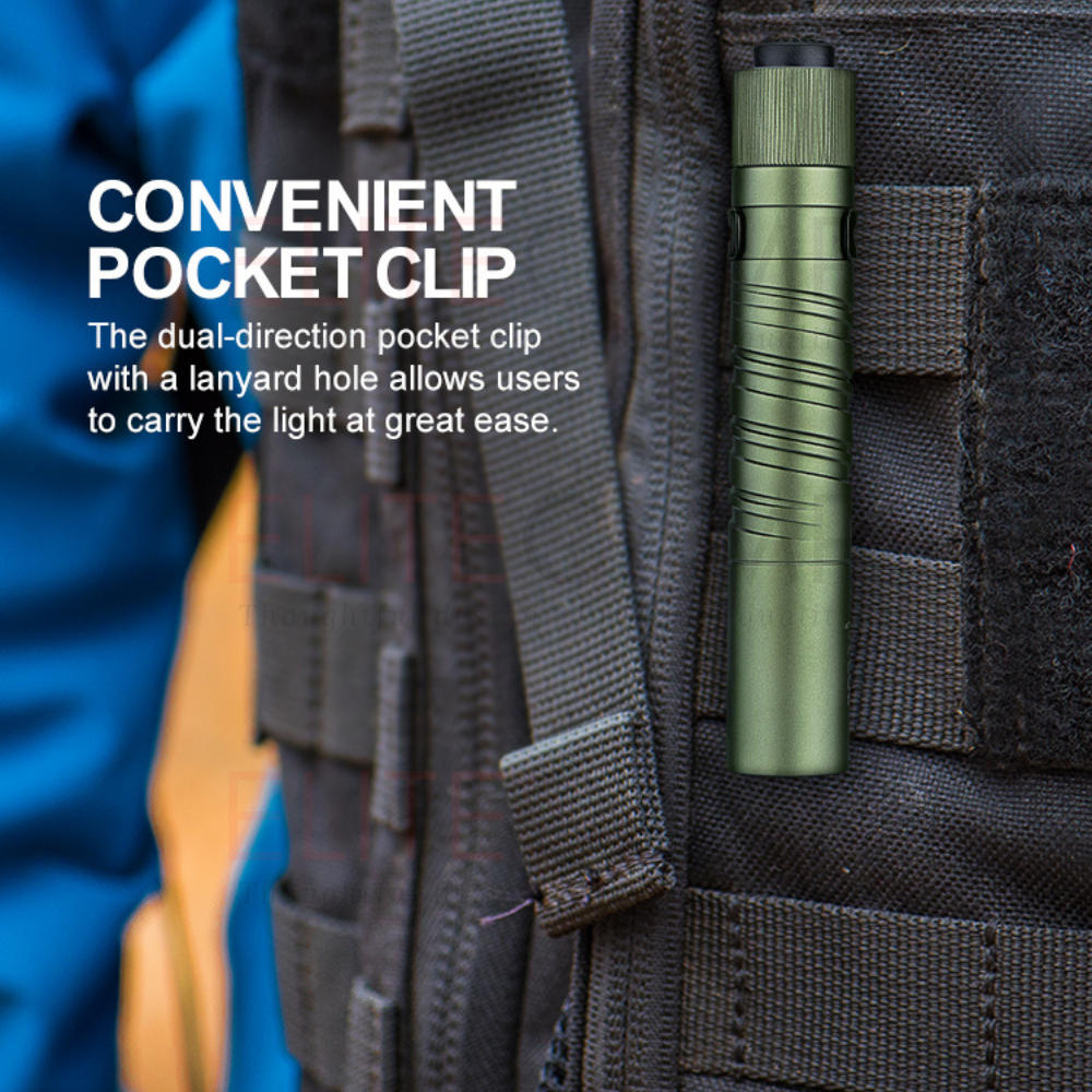 Olight i3T & i3T2 Small Flashlight Dual Outpot Slim EDC Camping Hiking ...