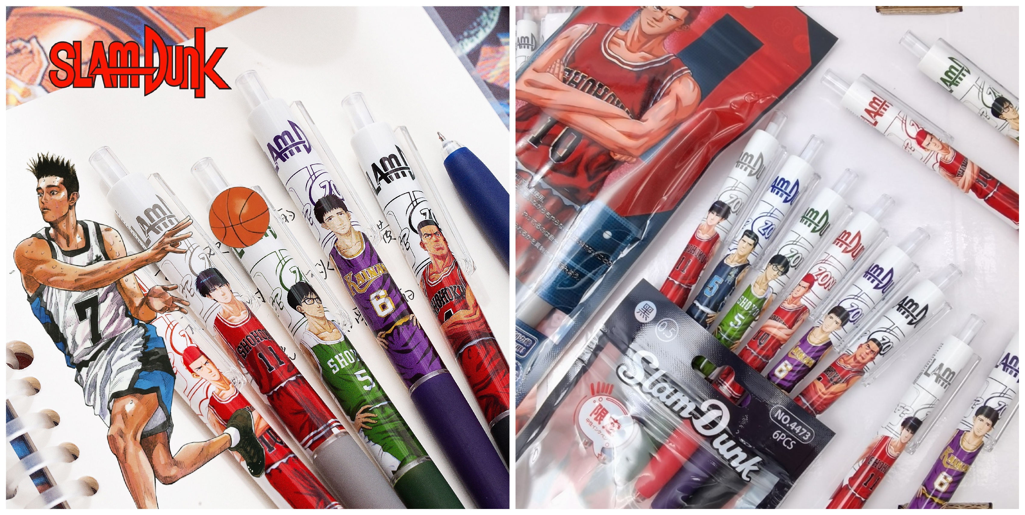Creative Japanese Anime Cartoon Characters Slam Dunk 0.5mm Black Ink ...
