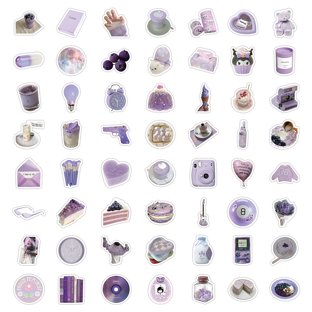 60pcs Ins Color Series Stickers Korean Decoration Journal Sticker ...