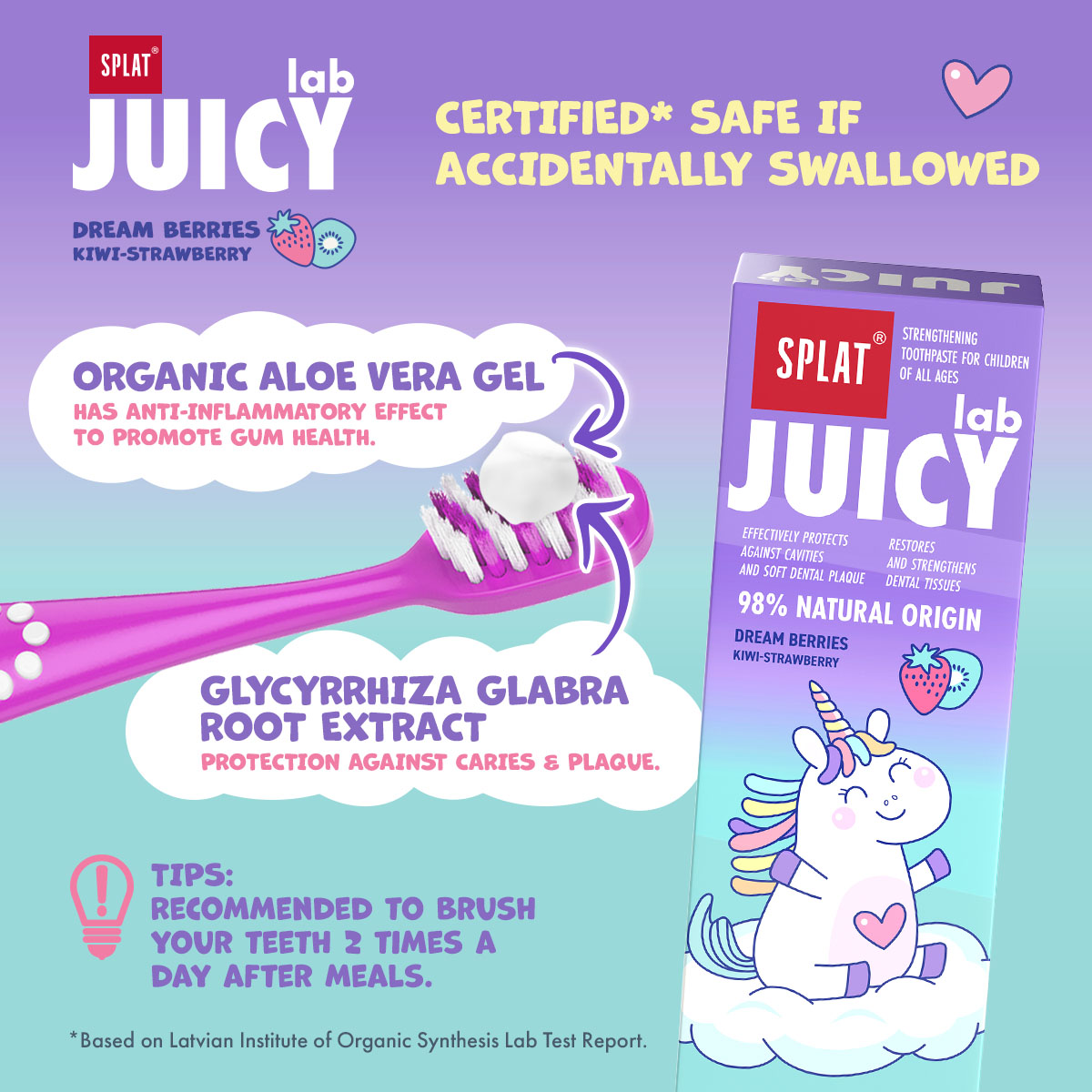 SPLAT Juicy Lab Dream Berries Toothpaste 80g |Ubat gigi budak 儿童牙膏 ...