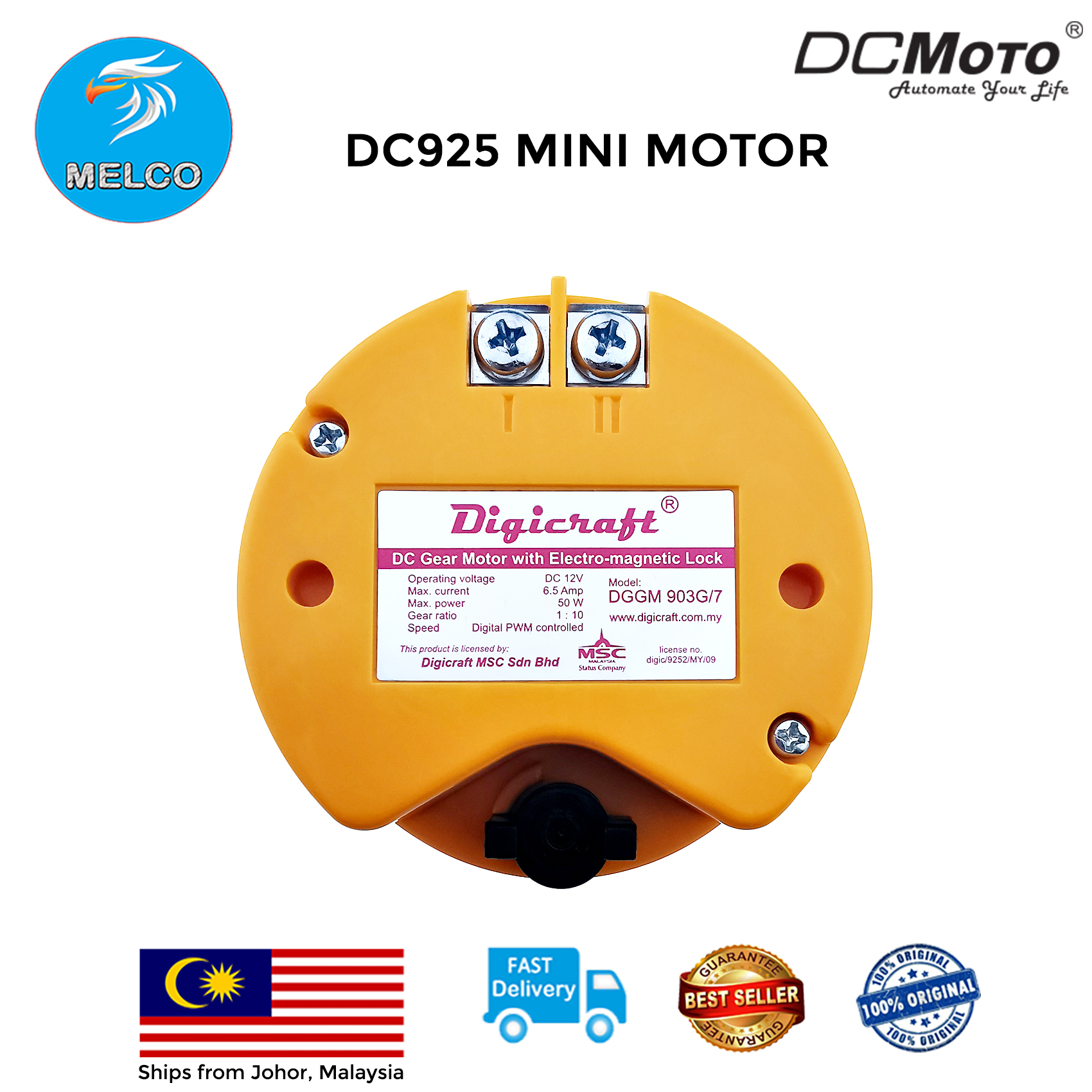 DCMoto DC925 GFM925 Mini Motor, Autogate Motor | Shopee Malaysia