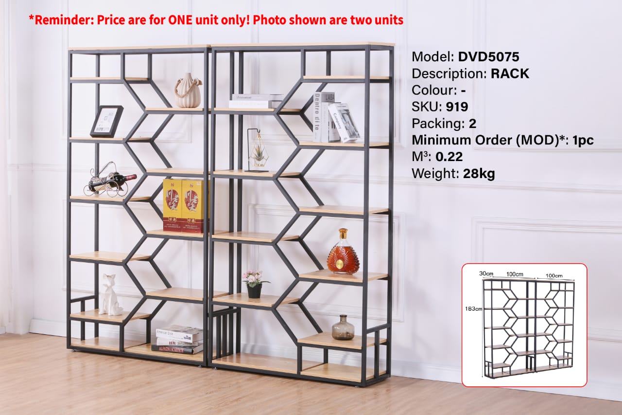 Furniture Direct KEIRA Divider Display Metal Rack storage decor rack ...