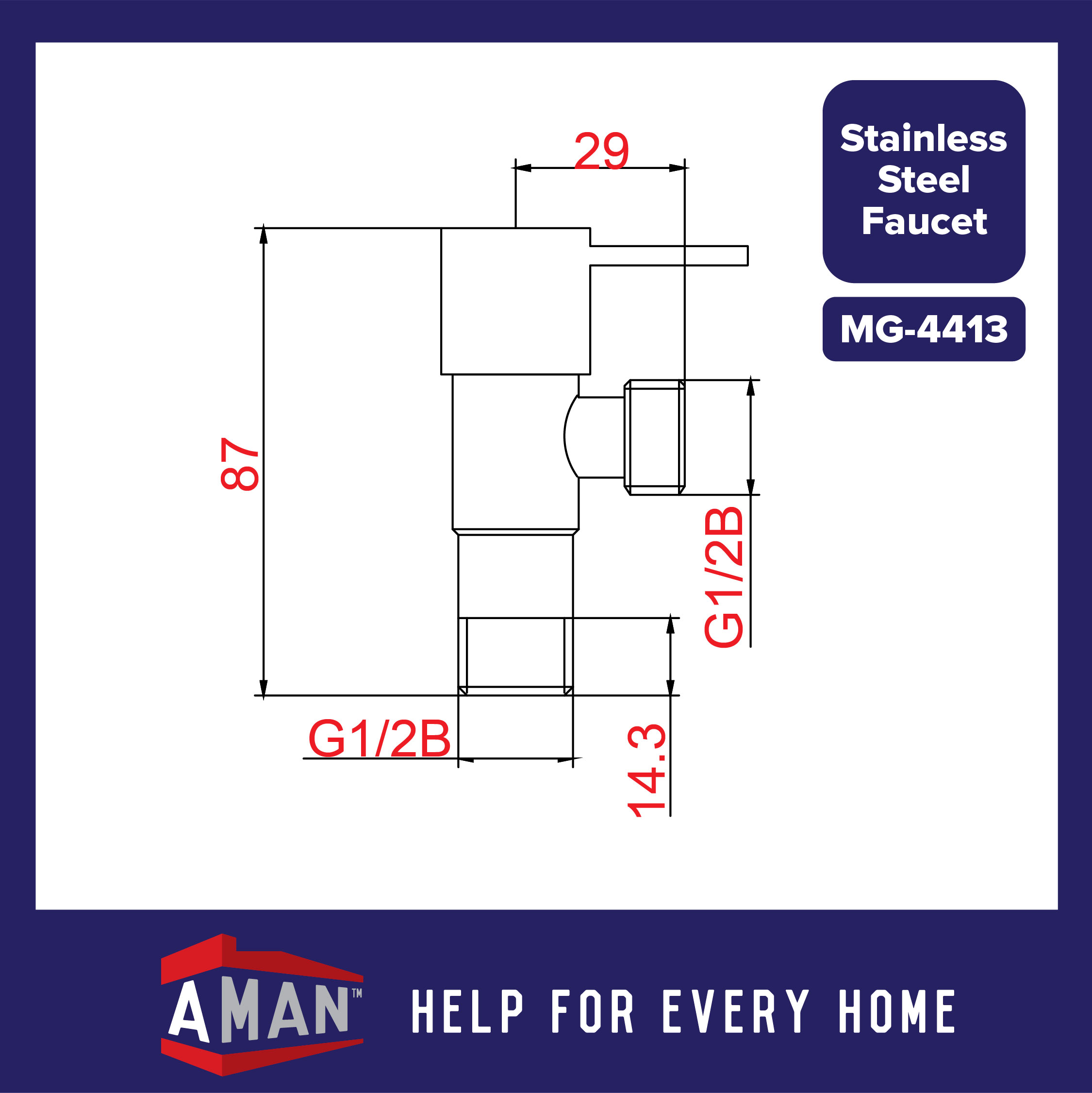ViP SUS-304 Stainless Steel Matt Grey Quarter Turn One Way Angle Valve ...