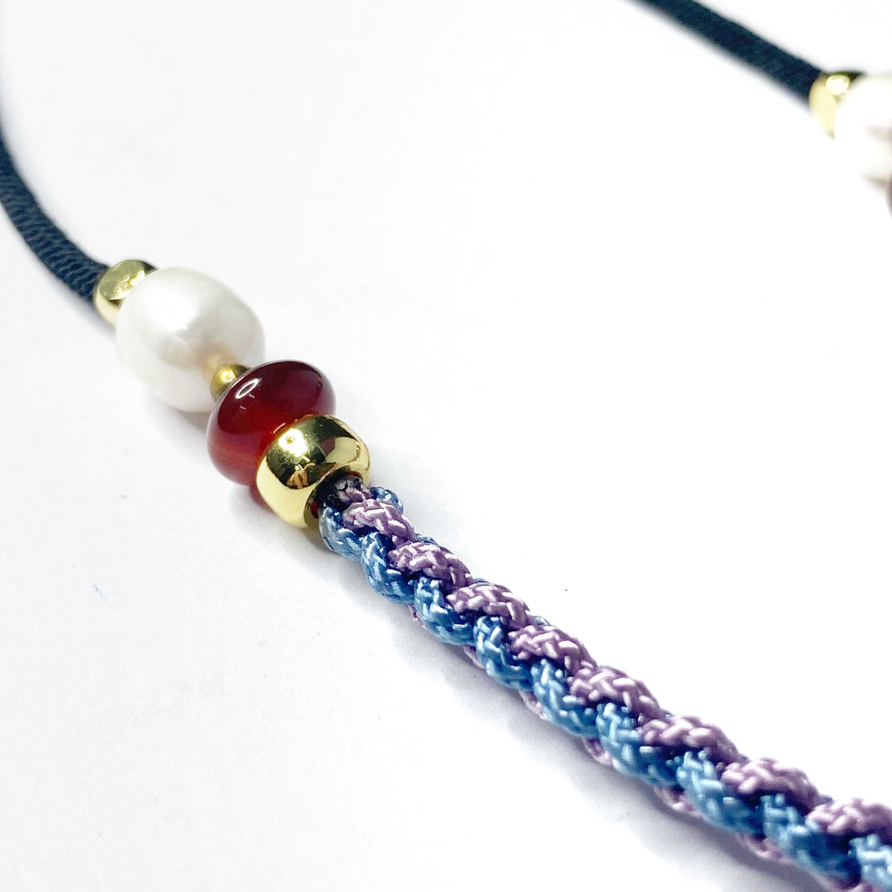 Hand-woven Adjustable Rope Chain DIY Pendant Accessories Jade Crystal ...