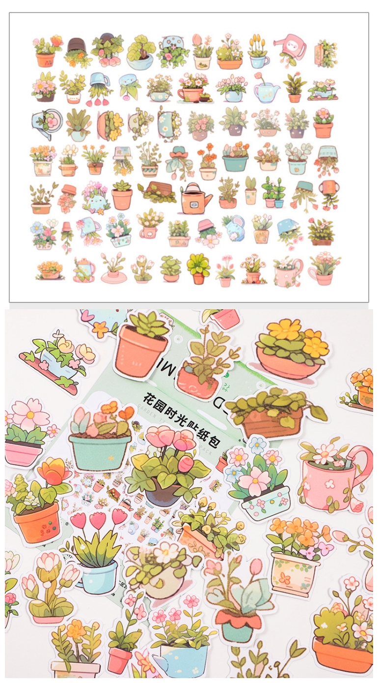 Creative Cute Cartoons Japanese Korean Style Kawaii Deco Stickers Pack ...