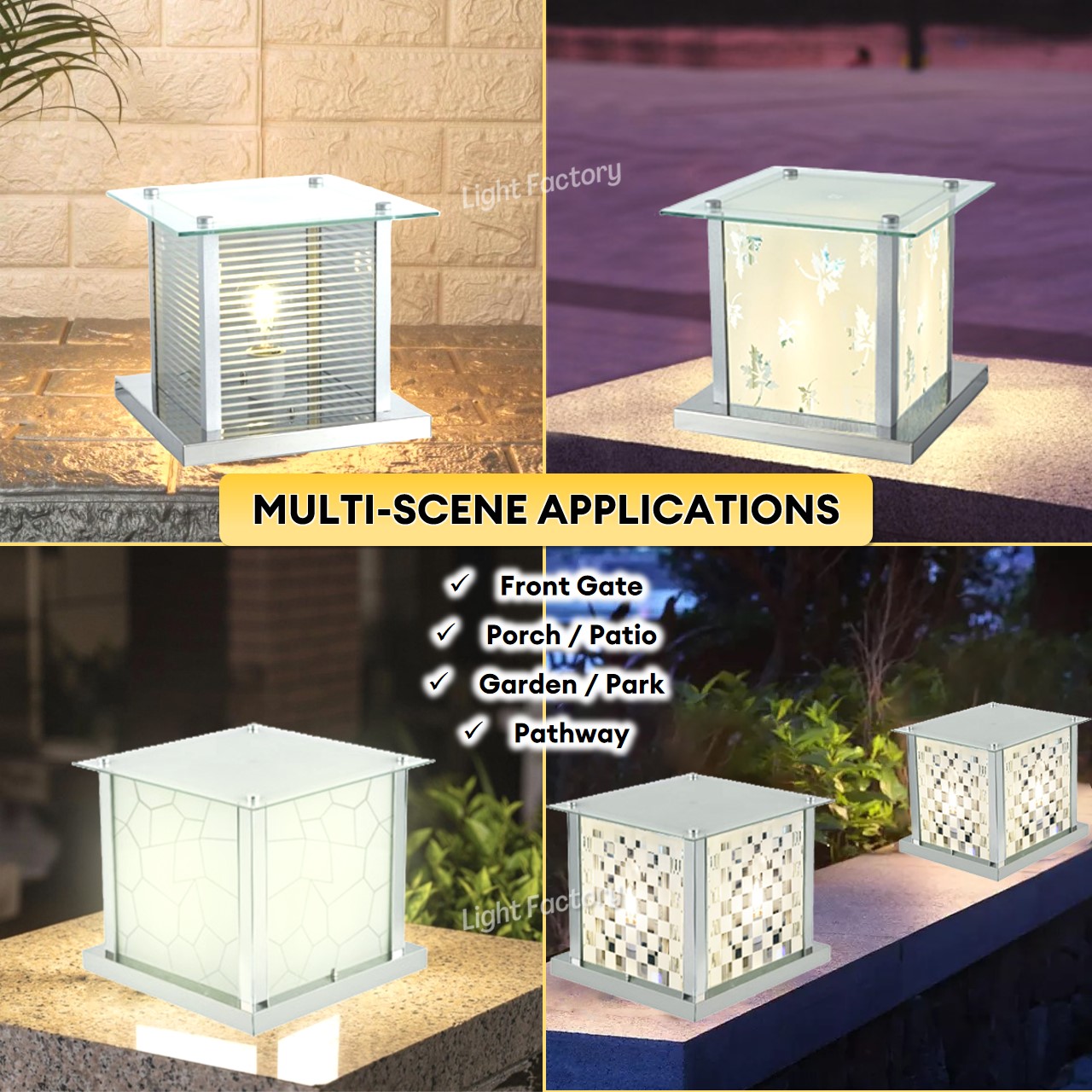 Weatherproof Outdoor Gate Light 8
