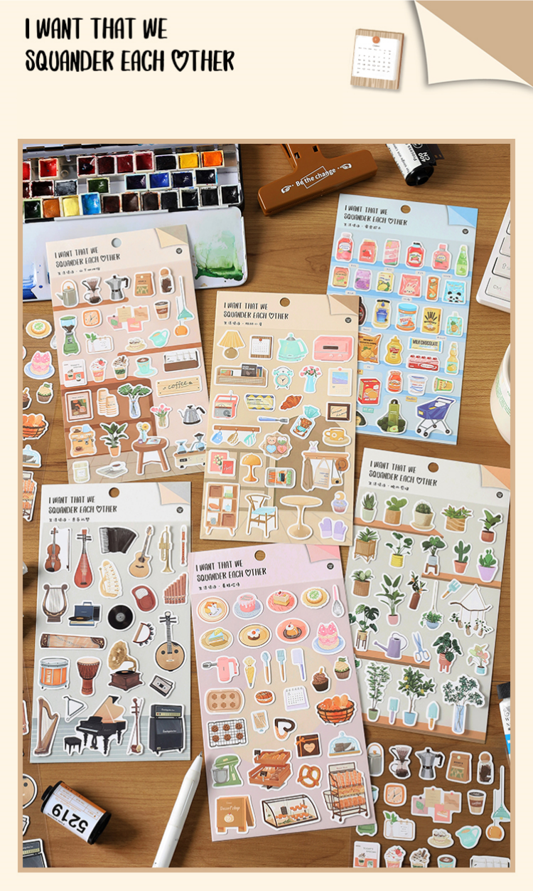 IFM Creative Life Love Poetry Series Deco Stickers DIY Decorations ...