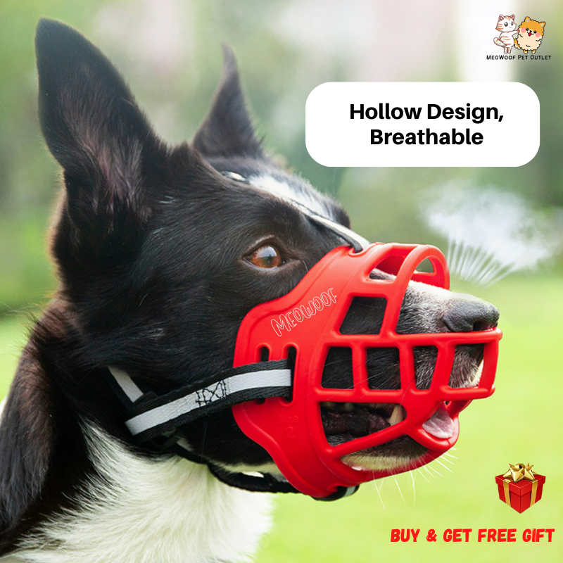 MEOWOOF Dog Mouth Cover Adjustable Dog Muzzle Dog Mouth Guard Dog Anti