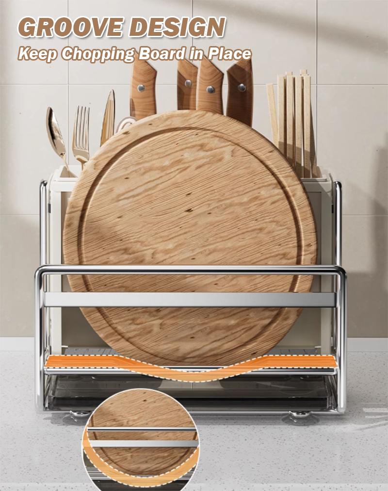 Nordic Style Minimalist Knife Rack For Knives Cutting Board Utensils ...