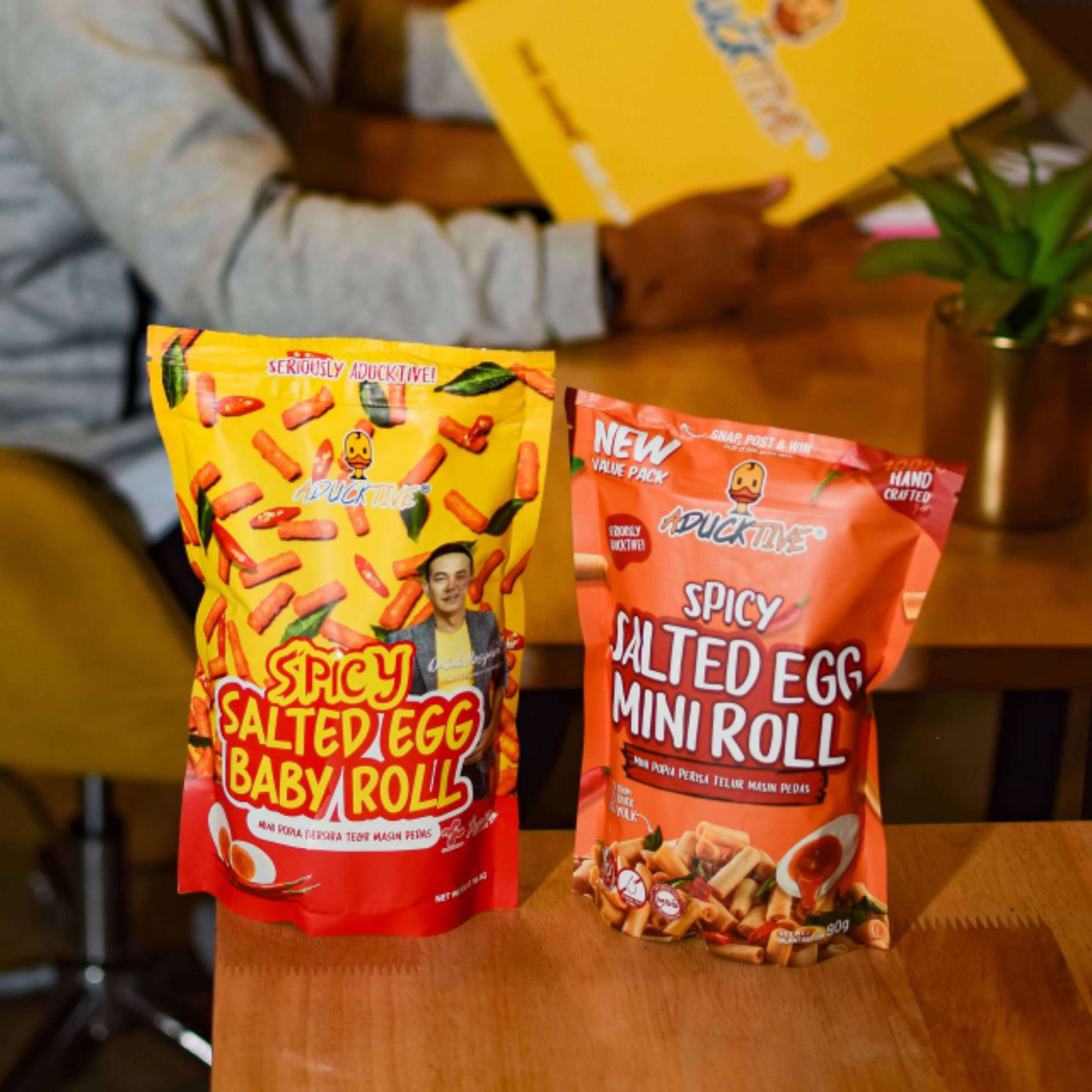 ADUCKTIVE Set Raya TIFFIN / Salted Egg Cornflakes Original dan Spicy ...