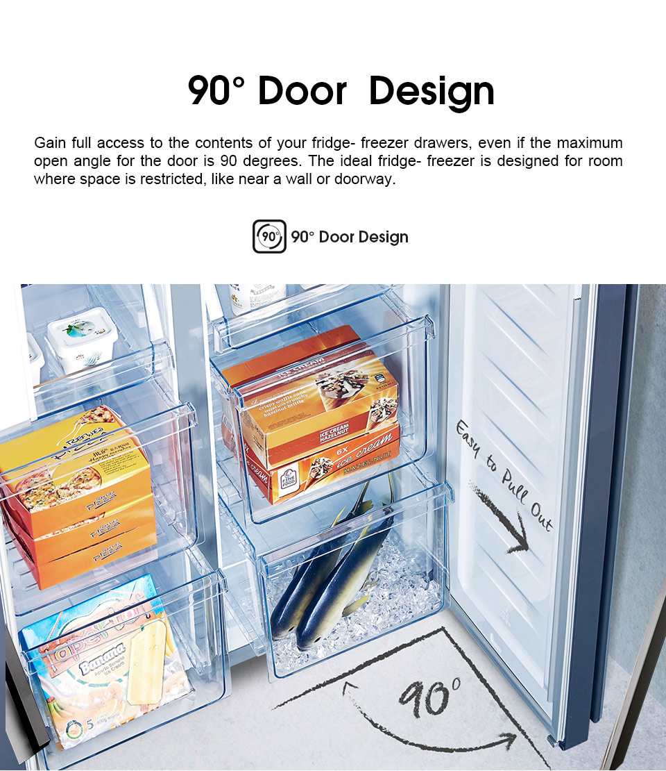 Midea / Hisense Refrigerator 4 Door Inverter 507L Fridge 4 Doors Peti