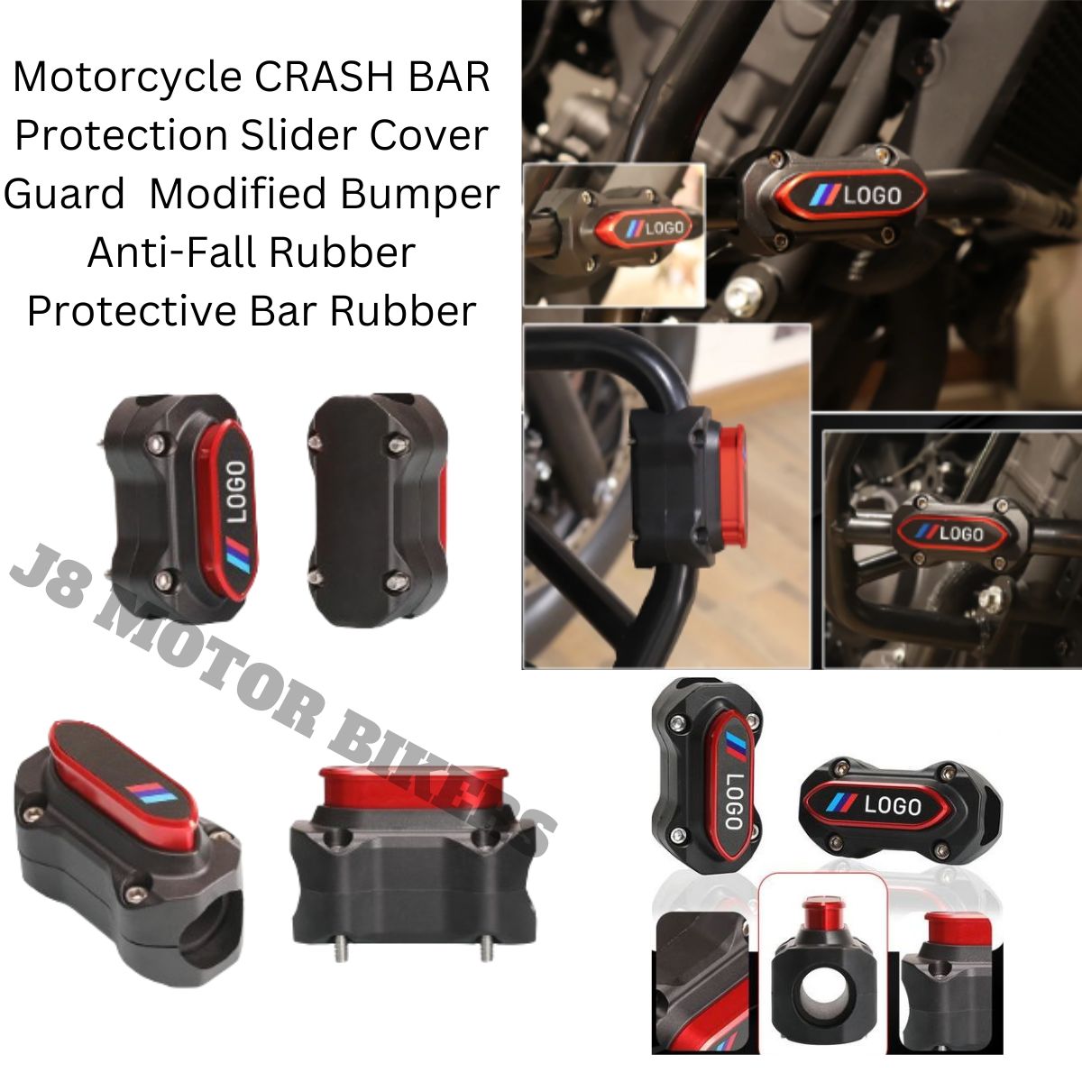 Motorcycle CRASH BAR crash Protection Slider Cover Guard Modified ...