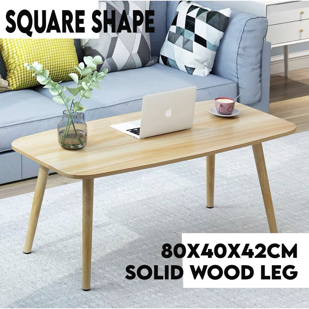 SAMSPACE Minimalist Marble Coffee/Tea Wood Corner Side Table | Shopee ...