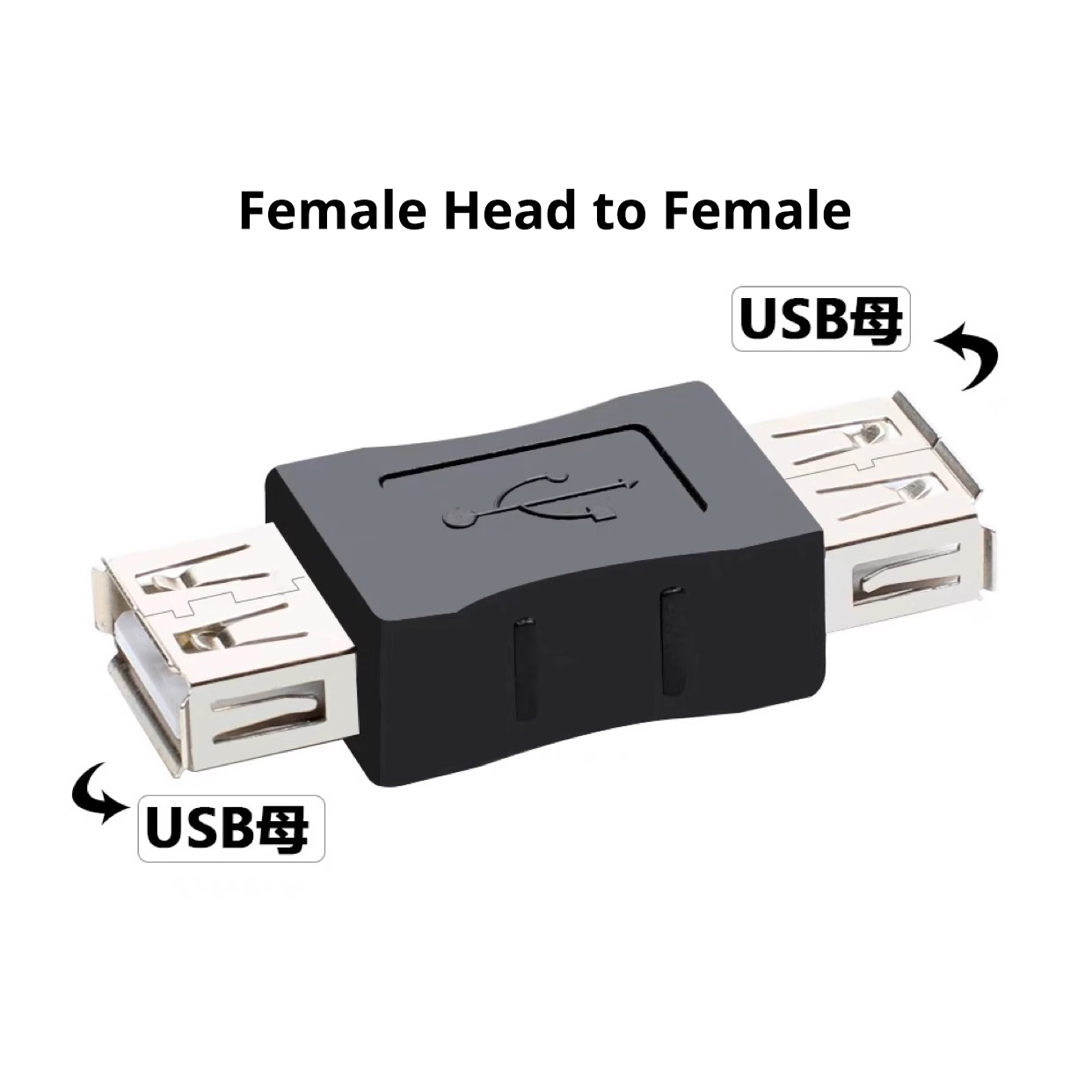 USB Alligator Clips Cable Male Female USB Connector Clips School ...