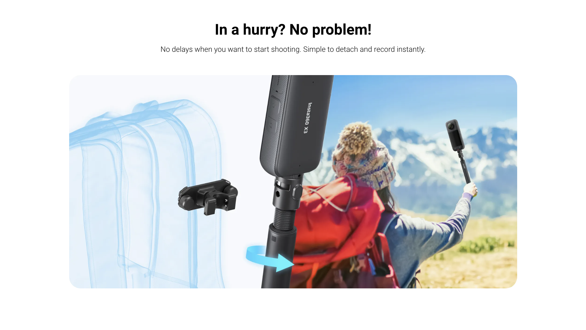 Insta360 Magnetic Selfie Stick Holster levné | Louis