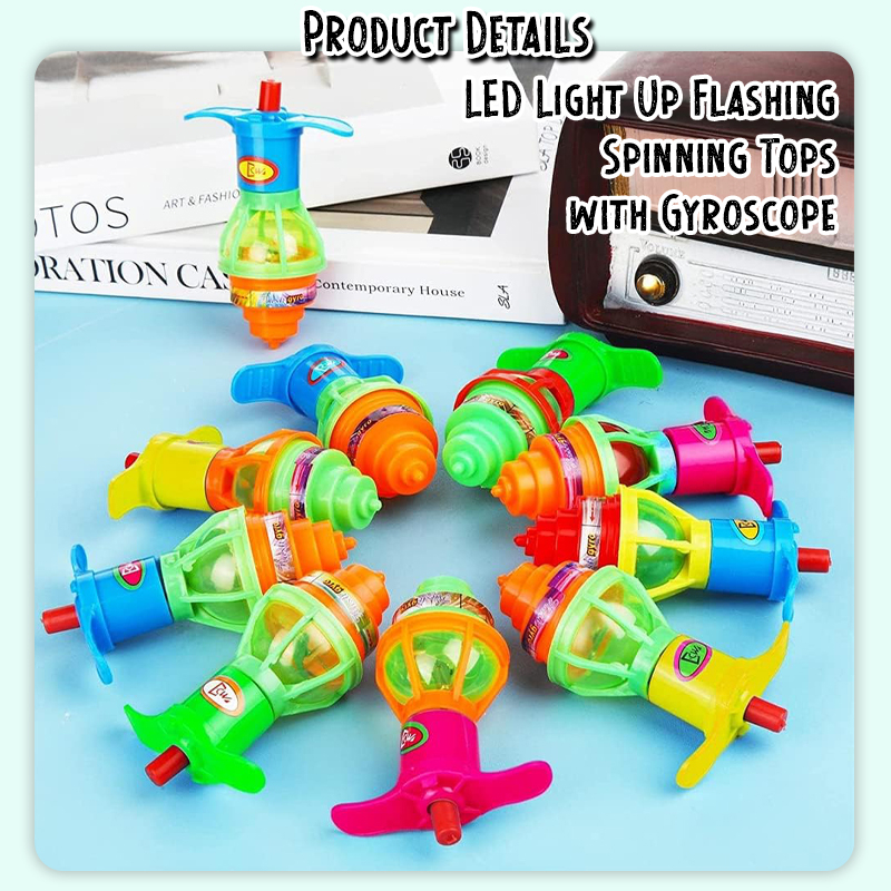 [Little B House ] LED Spinning Toy Gyroscope Spinner Fidget LED Toys ...