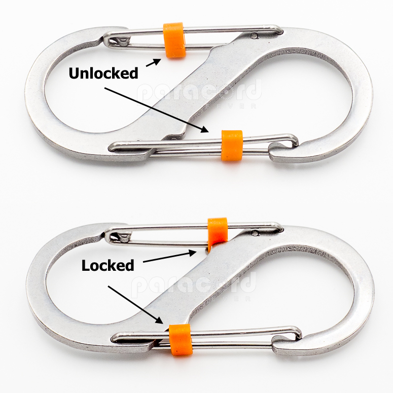Nite Ize Microlock S-Biner mousqueton S bleu 2 pièces