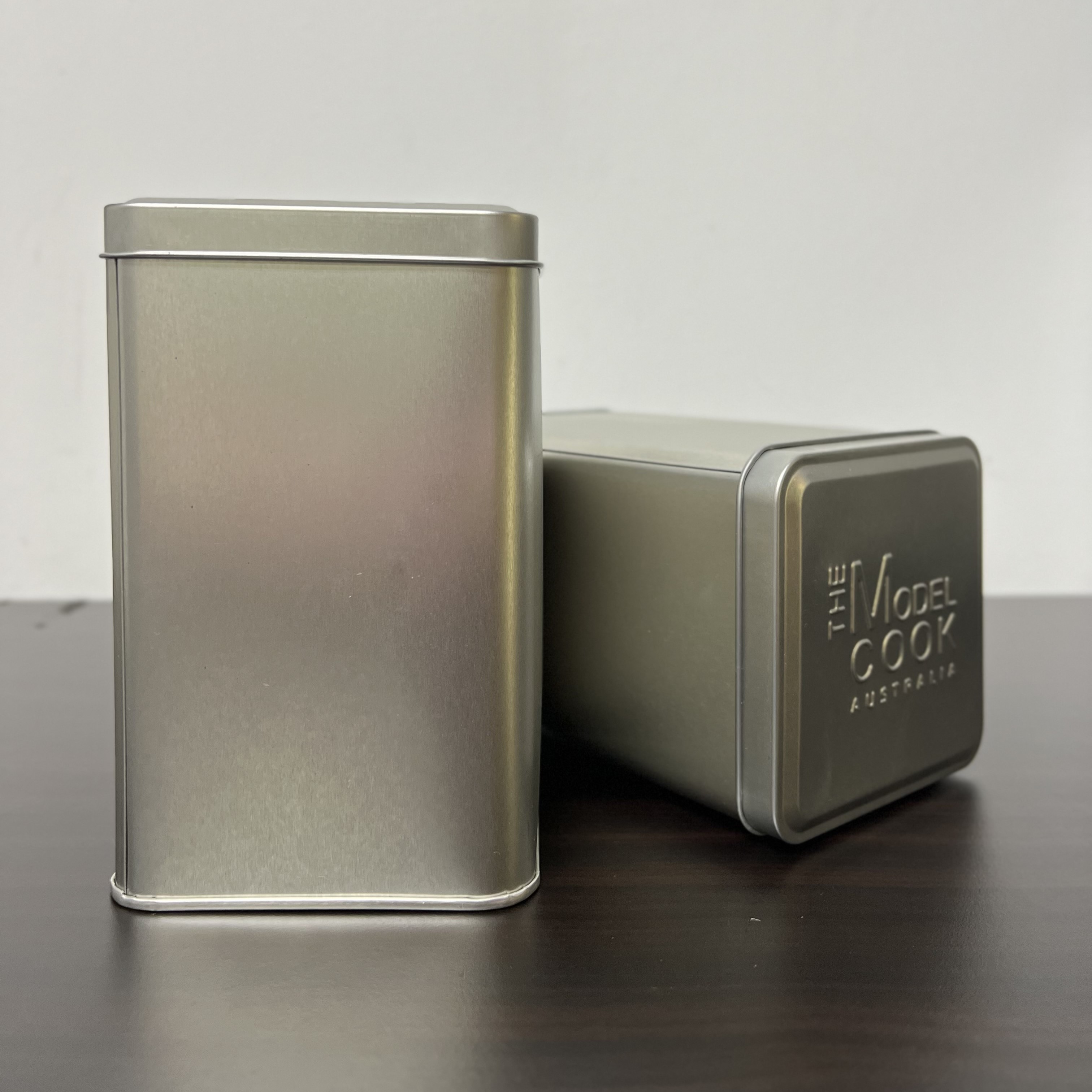 Square Metal Can Packaging Storage Box Case Small Tin, Tea Can ...