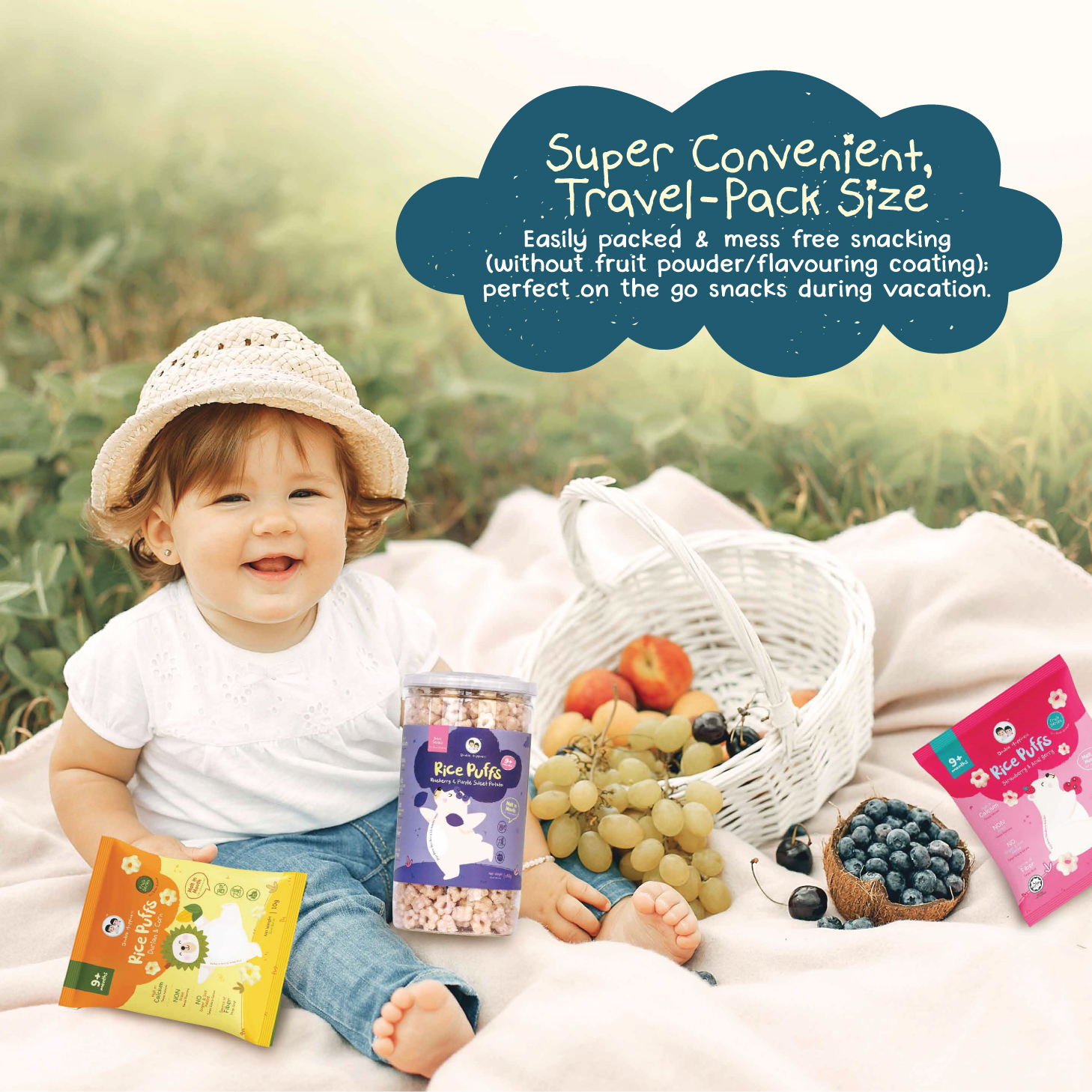 Double happiness rice puff for baby / baby puff / baby biscuit / 宝宝米饼 ...