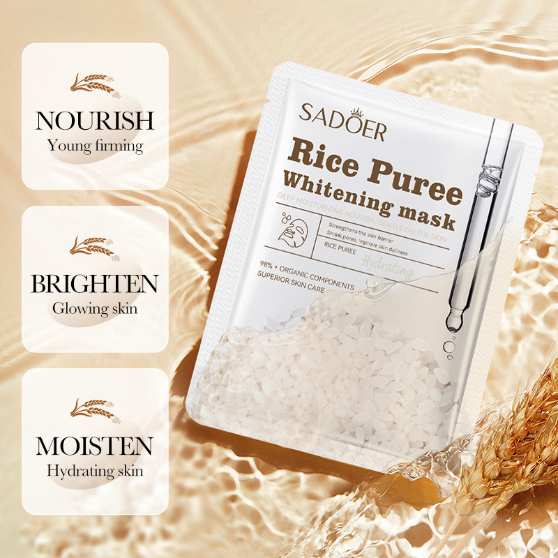 Sadoer Whitening White Rice Facial Mask - Pemutih Facial Masker Rice ...