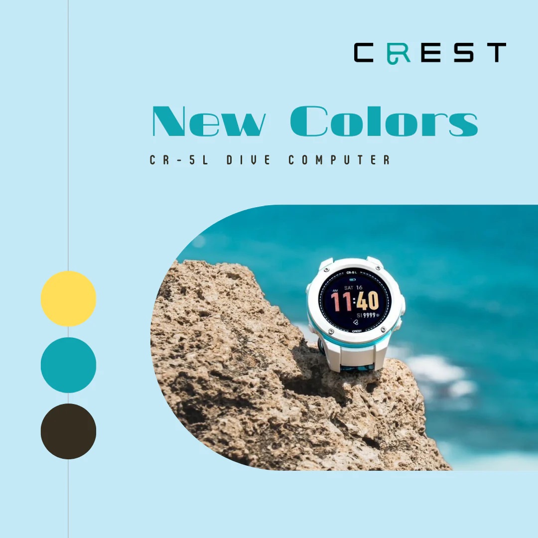 【Free Shipping】Crest CR5L Dive Computer for Scuba Diving Freedive